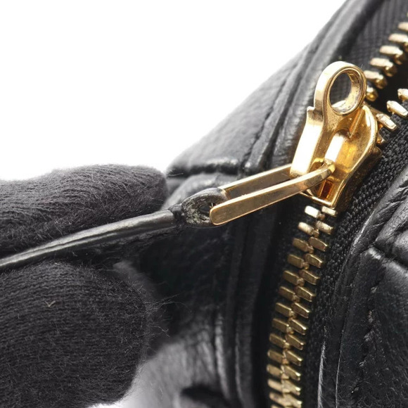 Louis Vuitton Speedy Bandoulire Handbag Leather Monogram Empreinte Black
